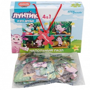 Напольный пазл-мозаика - Лунтик, средний (Step Puzzle, 70153)
