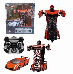 Трансформер на радиоуправлении 2,4GHz - Спорткар, оранжевый (1Тoy, Т10858)