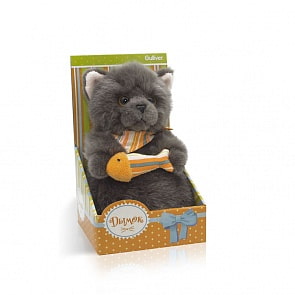 Котик «Дымок с рыбкой», 19 см (Gulliver, 50-85202H)