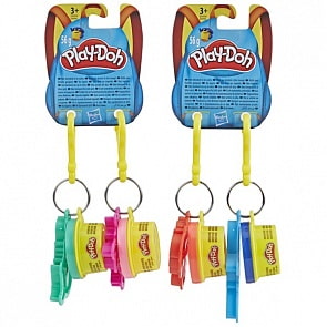 Игровой набор Play-Doh - Масса для лепки с 2-мя брелоками (Hasbro, e4996) (ассортимент)