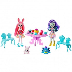 Игровой набор Enchantimals - Чаепитие Пэттер Павлины и Бри Кроли (Mattel, GLD41)