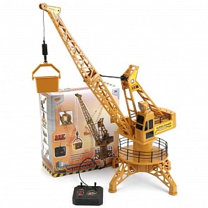 Башенный кран на пульте, свет (Yako Toys, YTM7369)