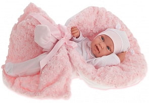 Кукла-младенец Эдуарда в розовом, 42 см. (Antonio Juan Munecas, 5006P)