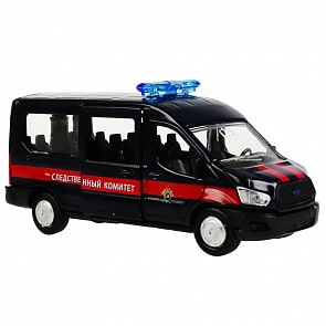 Машина Ford Transit Следственный комитет 12 см открываются двери металлическая инерционная (Технопарк, SB-18-18-IN-WB)