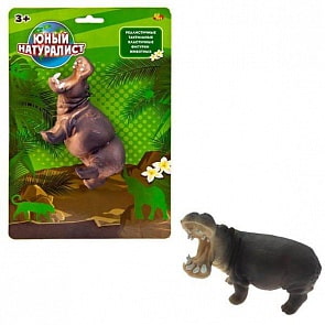 Юный натуралист. Животные - Гиппопотам, термопластичная резина (ABtoys,  PT-01165)