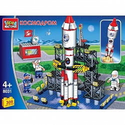 Конструктор - Космодром, с фигурками, 309 деталей (Город мастеров, CG-8031-Rsim) - миниатюра