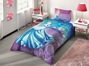 Комплект детского постельного белья, Disney, 1,5 спальное - Princess Cinderella (Tac, 3800-60088654)
