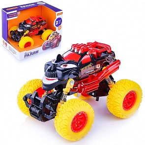 Автомобиль Монстр Ралли – Демон инерционный, свет и звук (Полесье, П-78834)