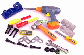 Игрушечный набор инструментов в чемодане, 22 предмета (RINZO, PT-00072)