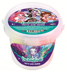 Тесто для лепки Enchantimals, 7 цветов по 30 гр + 2 формочки (Centrum, 88636-no)