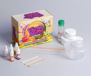 Слайм-фабрика Флаффи Ананасовый милкшейк, 3 слайма 3 цветоф (Инновации для Детей, 888пл)