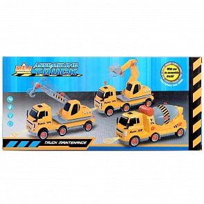 Конструктор Строительная машина с ключом, свет + звук (B1684593)
