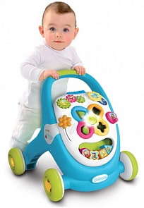 Развивающая каталка - Ходунки, свет, звук, синяя (Smoby, 110303)