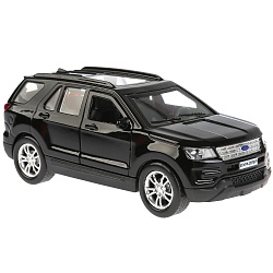 Модель Ford Explorer, 12 см, открываются двери, инерционная, черная (Технопарк, EXPLORER-BK) - миниатюра