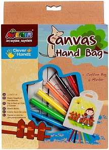 Набор для раскрашивания сумки из холста - Девочка (Avenir, AL2005)