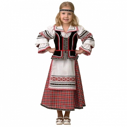 Национальный костюм для девочки, размер 128-64 