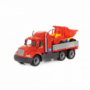 Бортовой автомобиль Майк и автомобиль-самосвал Муравей в коробке (Полесье, 55484)