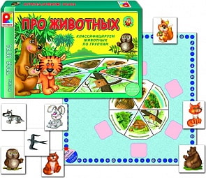 Игра настольная - Твоя игра - Про животных (Радуга, С-592)