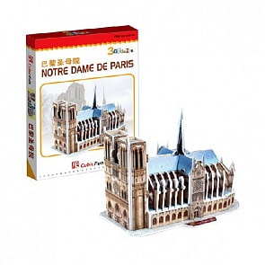3D puzzles. Пазлы объёмные. Нотрдам де Пари (Франция) (CubicFun, S3012)