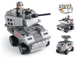 Конструктор - Военная машина с фигуркой, 110 деталей (Sluban, M38-B0537B)