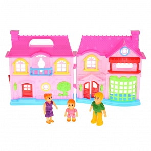 Дом для кукол с набором аксессуаров, свет и звук (Играем вместе, B1581342-R)