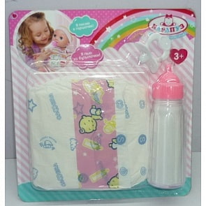 Набор для пупса ™Карапуз, 3 предмета (Карапуз, B1452565-RUsim)