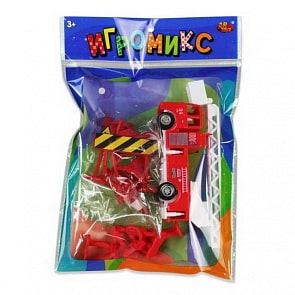 Набор Игромикс – Пожарная техника, 13 предметов (ABtoys, M6213)