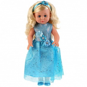 Интерактивная озвученная кукла Василиса, 1000 фраз и 15 стихов, 45 см (Карапуз, POLI-28-A-RU)