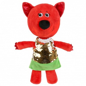 Игрушка мягкая Ми-ми-мишки - Лисичка в золотом платье пайетки, 20 см (Мульти-пульти, V62686-20-1NS)