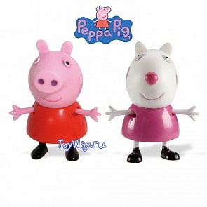 Peppa Pig. Набор "Пеппа и ее друзья" Пеппа и овечка Сьюзи (Toy Options, 28816)