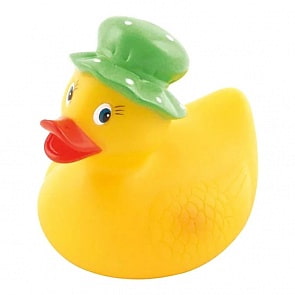 Утка для ванны Canpol, зеленая шляпа, 0+ (Canpol, CAN-2/990)
