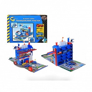 Игровой набор - Полицейский участок, гараж с машинками и аксессуарами (Joy Toy / Play Smart, C326-H06018sim) Игровой набор - Полицейский участок, гараж с машинками и аксессуарами (Joy Toy / Play Smart, C326-H06018sim)