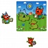 Деревянная настольная игра вкладыш Поход на почту из серии Три кота  - миниатюра №1