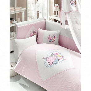 Комплект постельного белья из 3 предметов серия - Cutie Pie (Bebe Luvicci, 00-0014155)