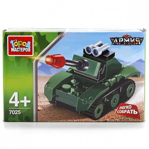 Конструктор - Армия: Танк, 29 деталей (Город Мастеров, JS-7025-Rsim)
