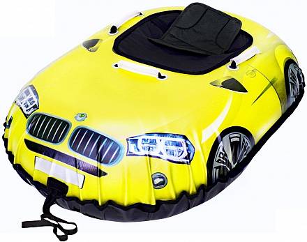 Санки надувные Тюбинг SnowShow Snow auto X6, цвет желтый 