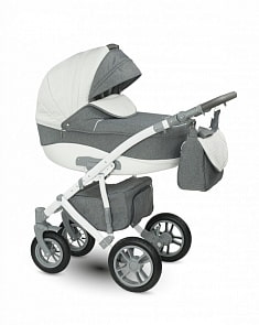 Детская коляска Camarelo Sirion 2 в 1, светло-серая меланж (Camarelo, Si_06)