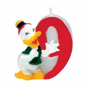 Объемная свечка Микки 9 лет (Procos, tp6149)