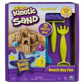Кинетический песок для лепки Kinetic Sand - Веселая пляжная игра (Spin Master, 6037424)