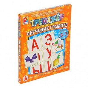 Игра настольная – Тренажер: Обучение грамоте (Радуга, С-967)