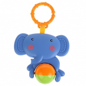 Погремушка со съемным кольцом Слоник с шаром (Умка, KK2680-1-R)