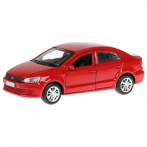 Металлическая инерционная машина Седан, красный, 12 см (Технопарк, POLO-RD)