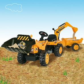 Трактор с прицепом и ковшом (Smoby, 33389)