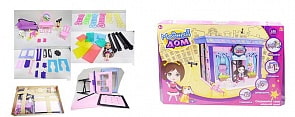 Набор из серии - В гостях у куклы - Модный дом с куклой и мебелью, 120 деталей (ABtoys, PT-00847)