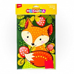 Мозаика мягкая – Лисичка, большой набор (Lori, Кэ-013)