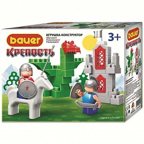 Конструктор ТМ Кроха из серии Крепость - Всадник и дракон (Bauer, 461b)