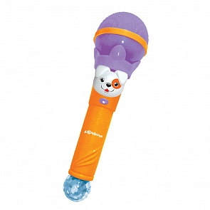 Микрофон Суперхит - Веселись с друзьями, фиолетовый (Азбукварик, 28454-5)