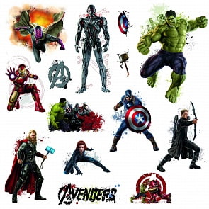 Наклейки для декора – Мстители (RoomMates, RMK2834SCSk)