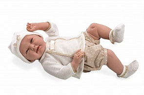 Пупс виниловый в бежевой одежде - Elegance 52 см (Arias, Т11124)