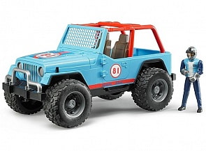 Внедорожник Bruder Cross Country Racer, синий, с фигуркой гонщика (Bruder, 02-541)